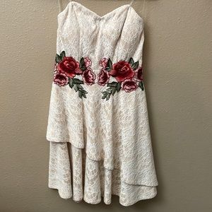 Strapless Nude/Ivory Dress